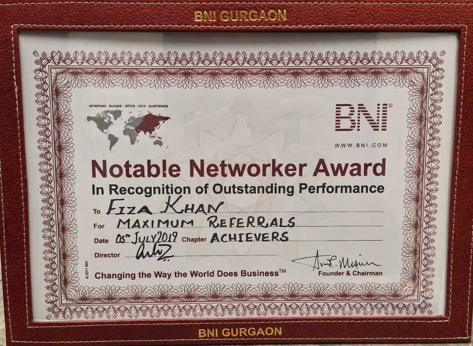 Notable Networker Award 